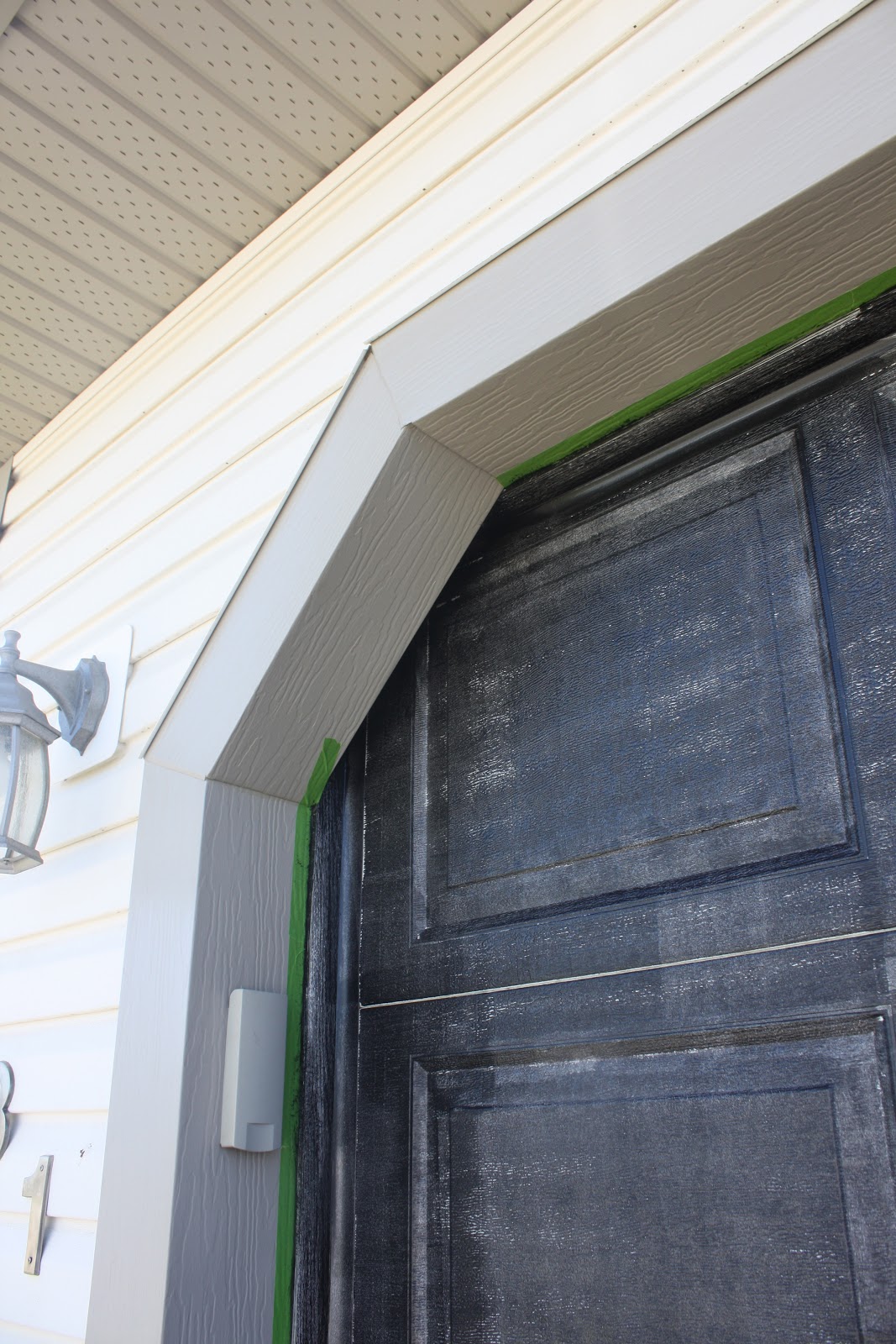She RePurposed It How to paint your garage & front door!
