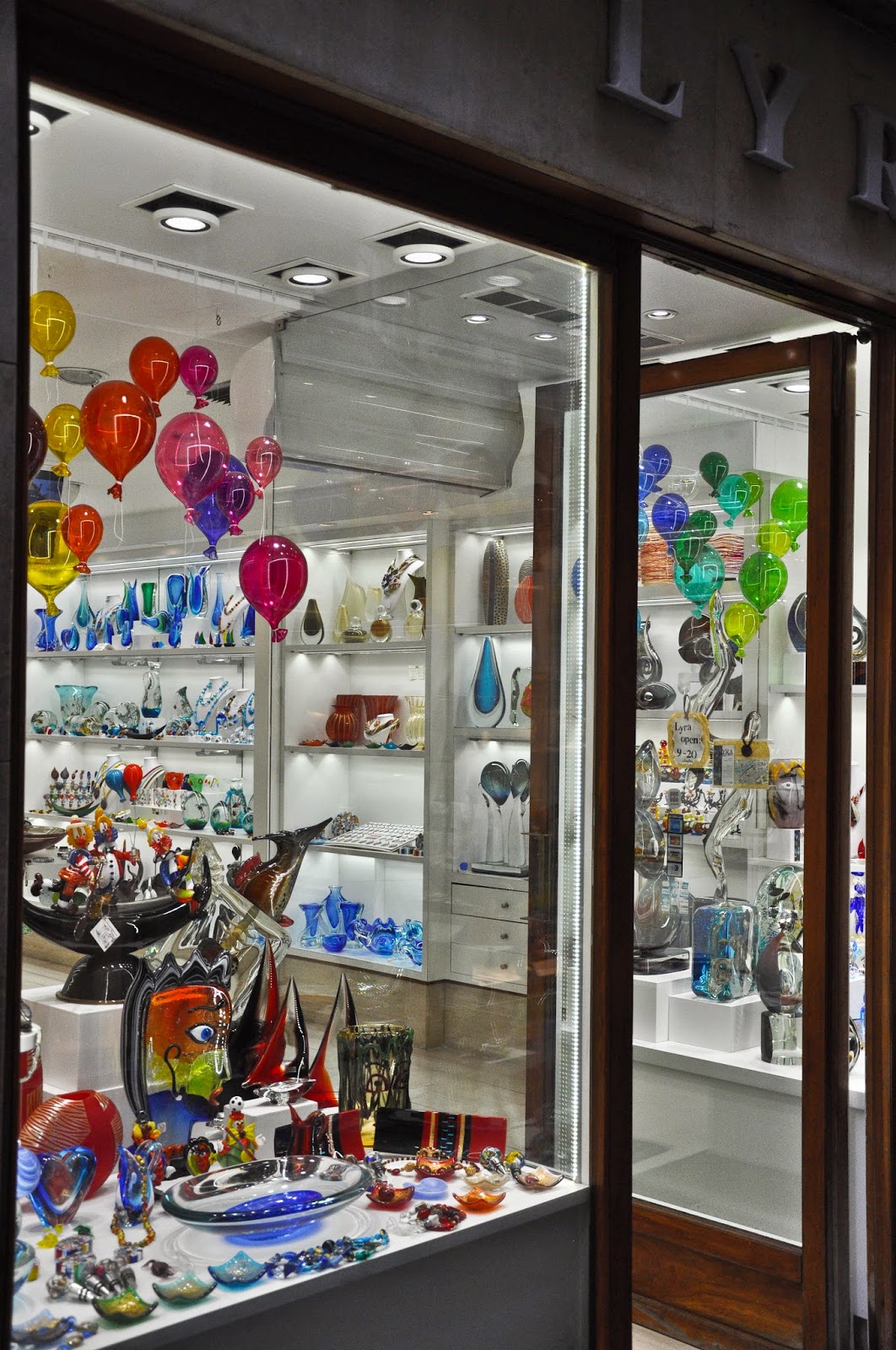 Murano glass shop in Venice