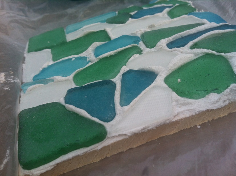 Blue Jean on Fifth DIY Sea Glass Coasters