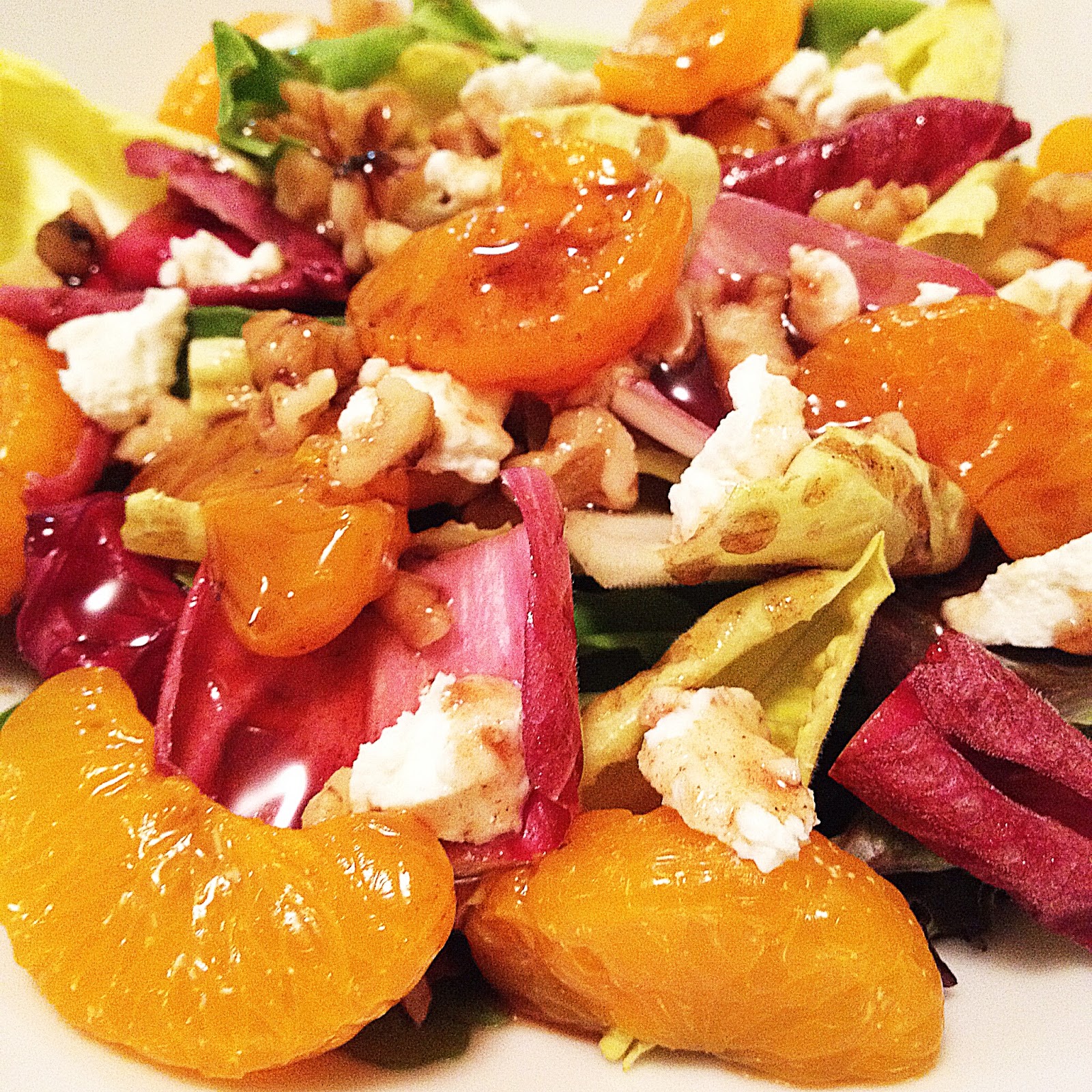 Ça C'est Bon . . . Endive and Mixed Greens Salad with Goat Cheese
