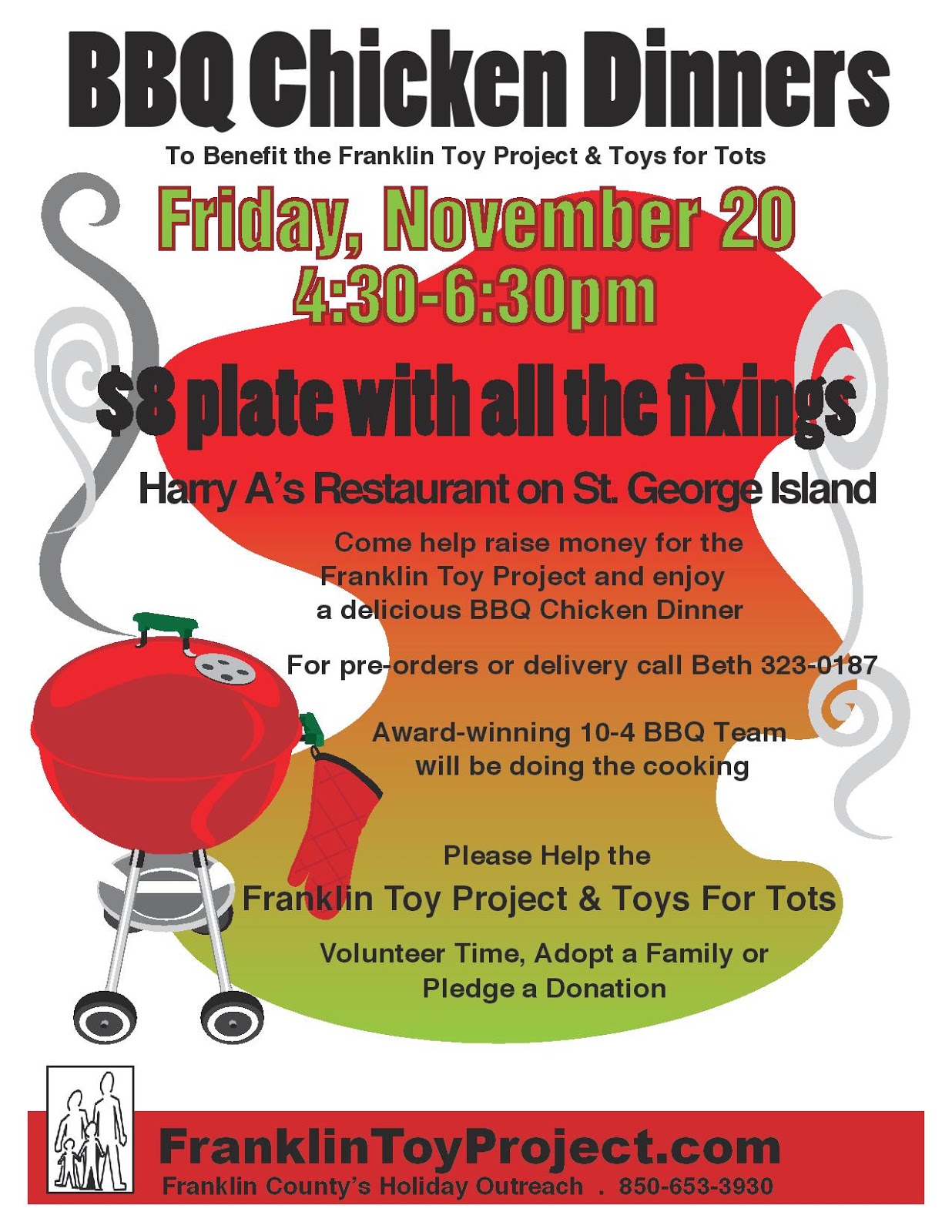 bbq benefit flyers