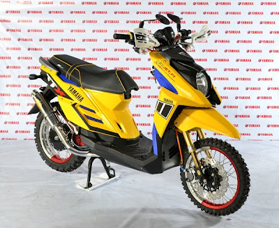 Modifikasi Yamaha X Ride Kuning