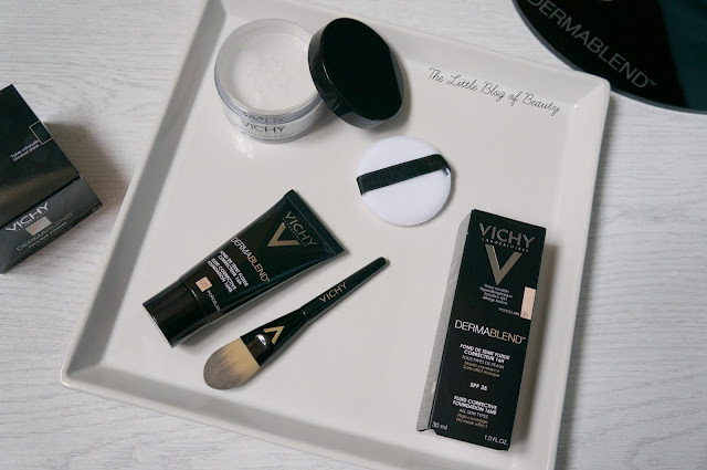 Vichy Dermablend Fluid corrective foundation and setting powder