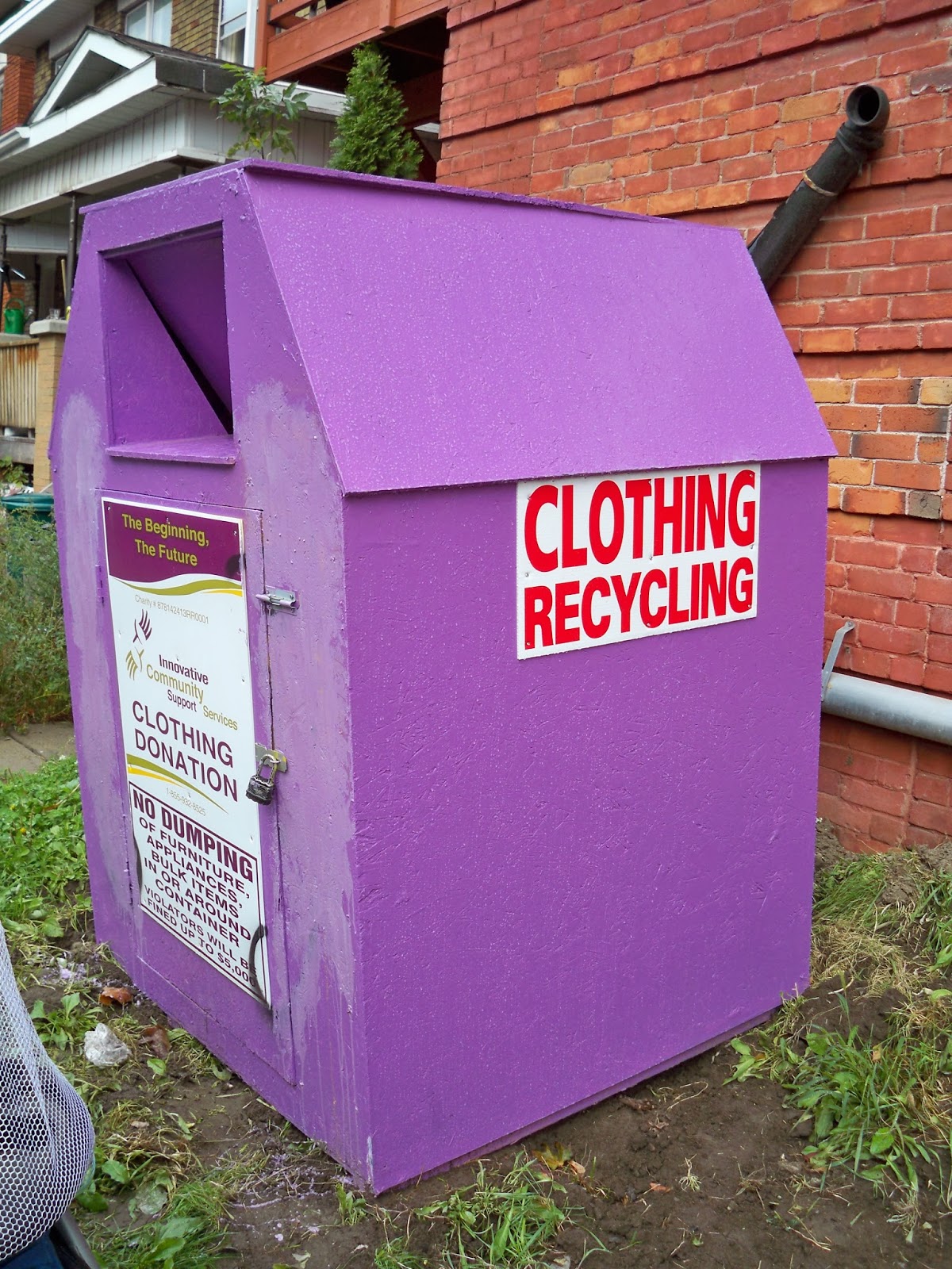 Pop Art For this Millennium Another Clothing Donation Box