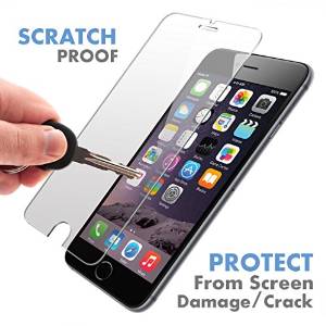 Lcd Versus Top Quality Invisible Protective Glass for iPhone 6