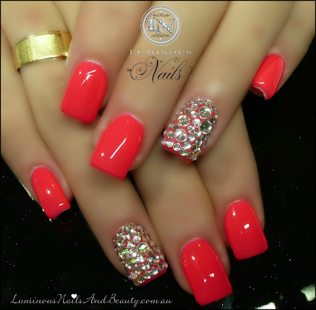 hot pink nail design - pccala