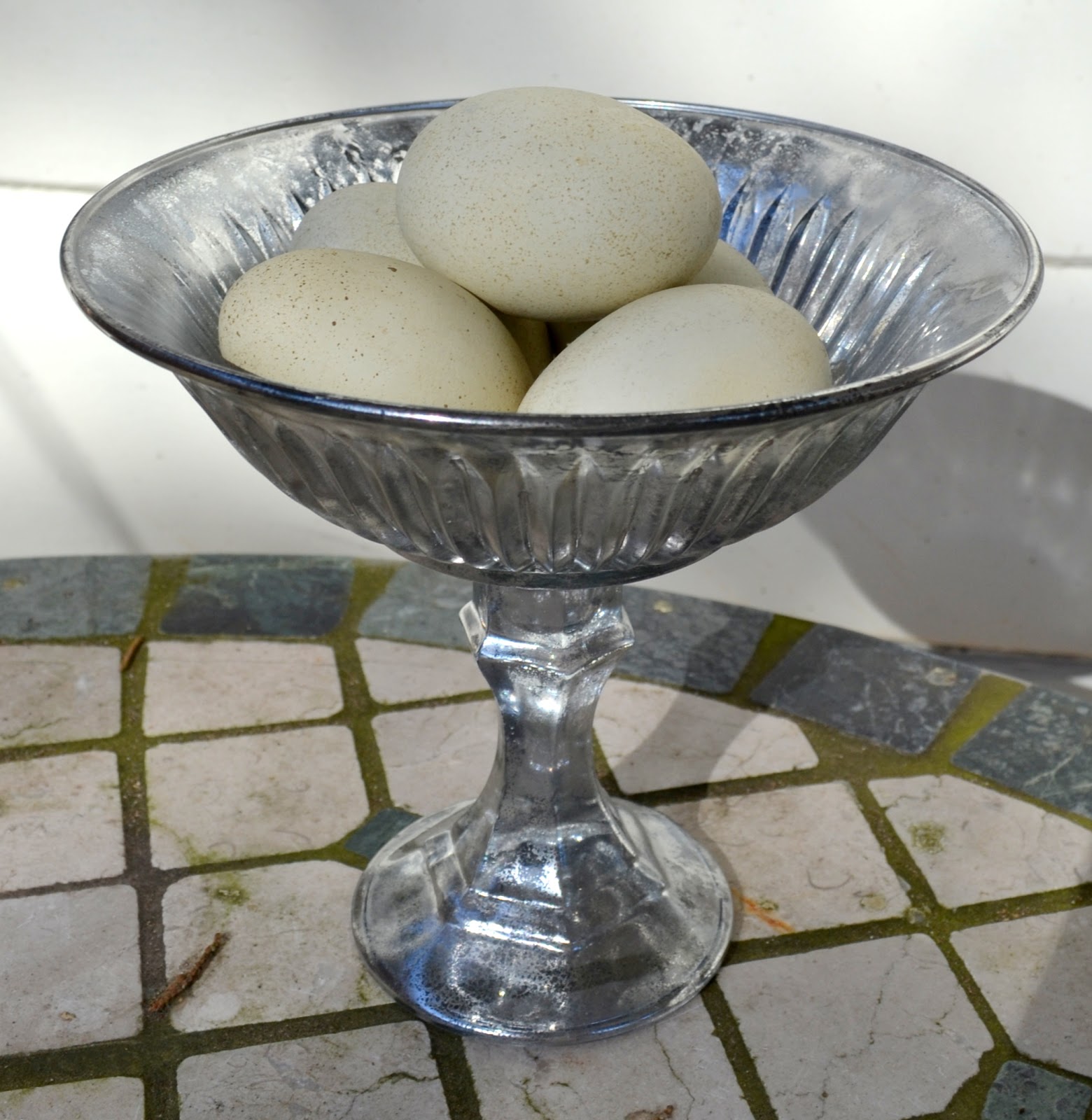 *Jennuine by Rook No. 17* DIY Faux Mercury Glass Pedestal Bowl (From