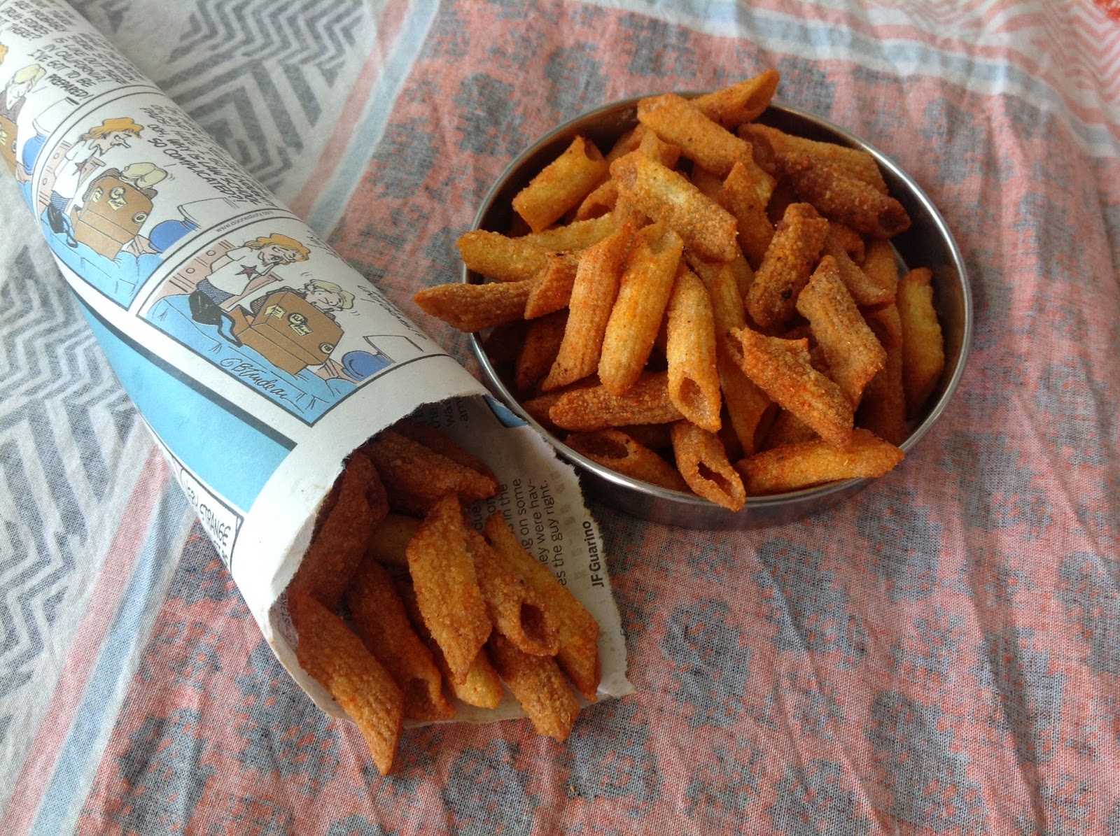 Anitha's Kitchen Penne pasta chips