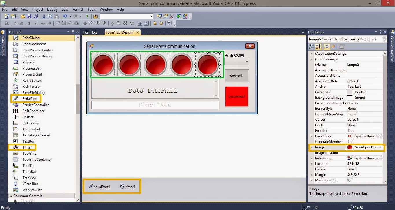 We are the CREATOR Serial Port Communication visual studio C