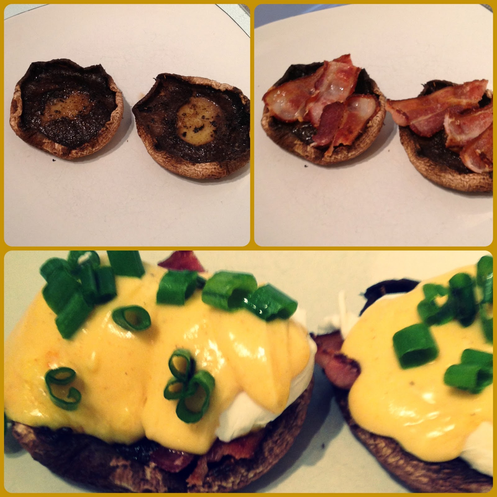 Foodie in a Paleo World Portobello Mushroom Eggs Benedict