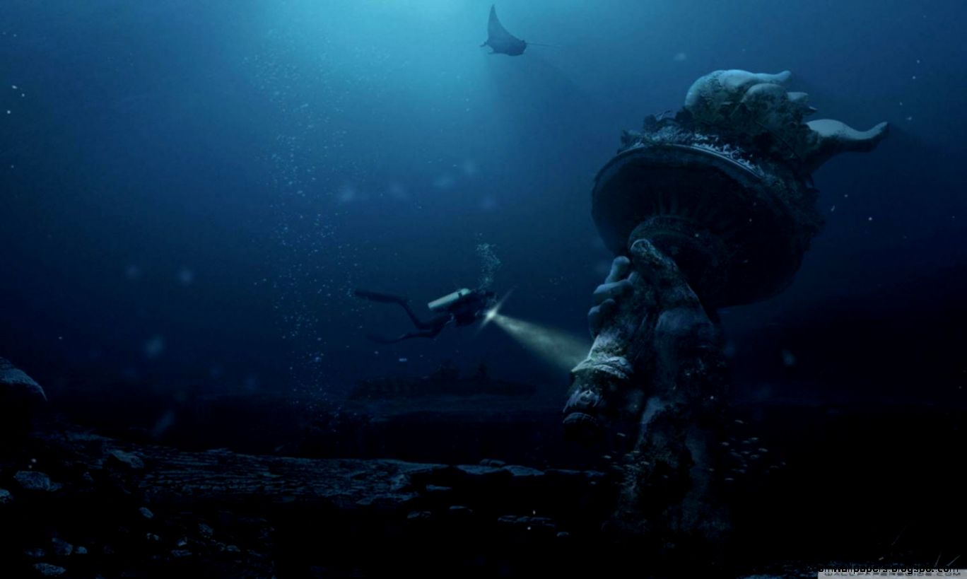 Underwater Ruins Liberty Hd 2560x1600 Funny Underwater Ruins Liberty Hd 2560x1600 Funny