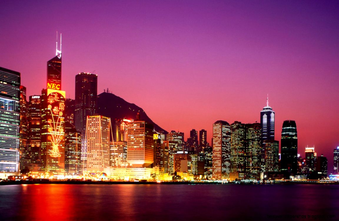 Hong kong skyline night 6956952 Hong kong skyline night 6956952