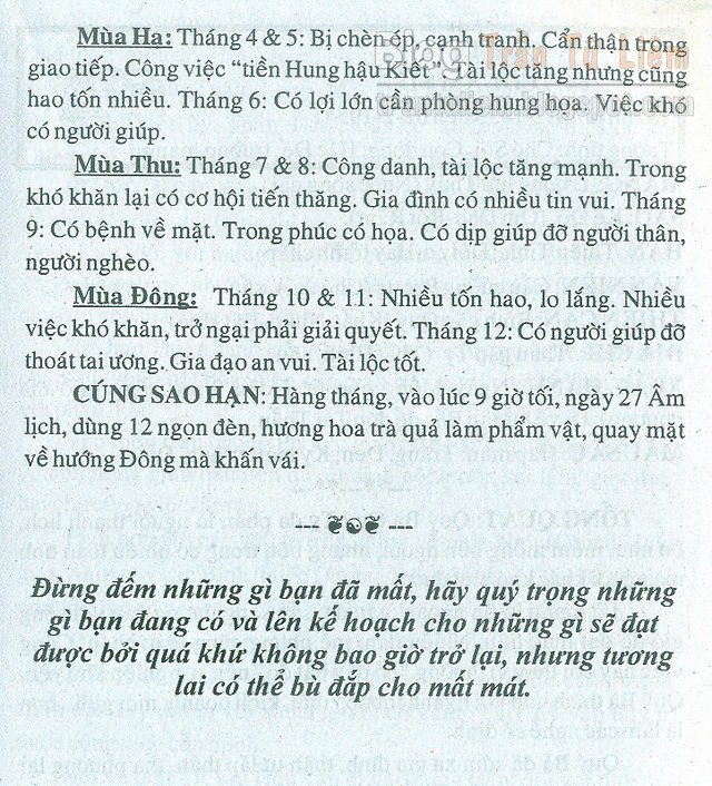 TỬ VI TUỔI 1965 TỬ VI TUỔI 1965