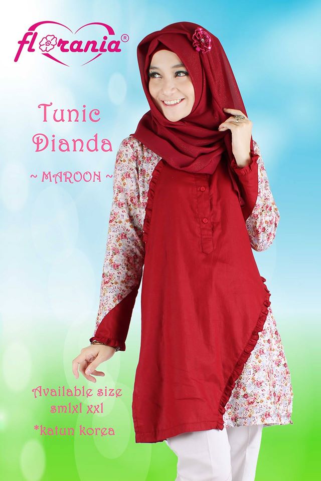 baju muslim model terbaru 2018 blus atasan modern tunik dianda florania baju muslim model terbaru 2018 blus atasan modern tunik dianda florania