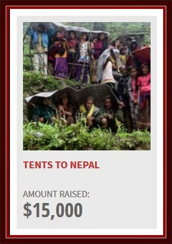 Tents to Nepal Team