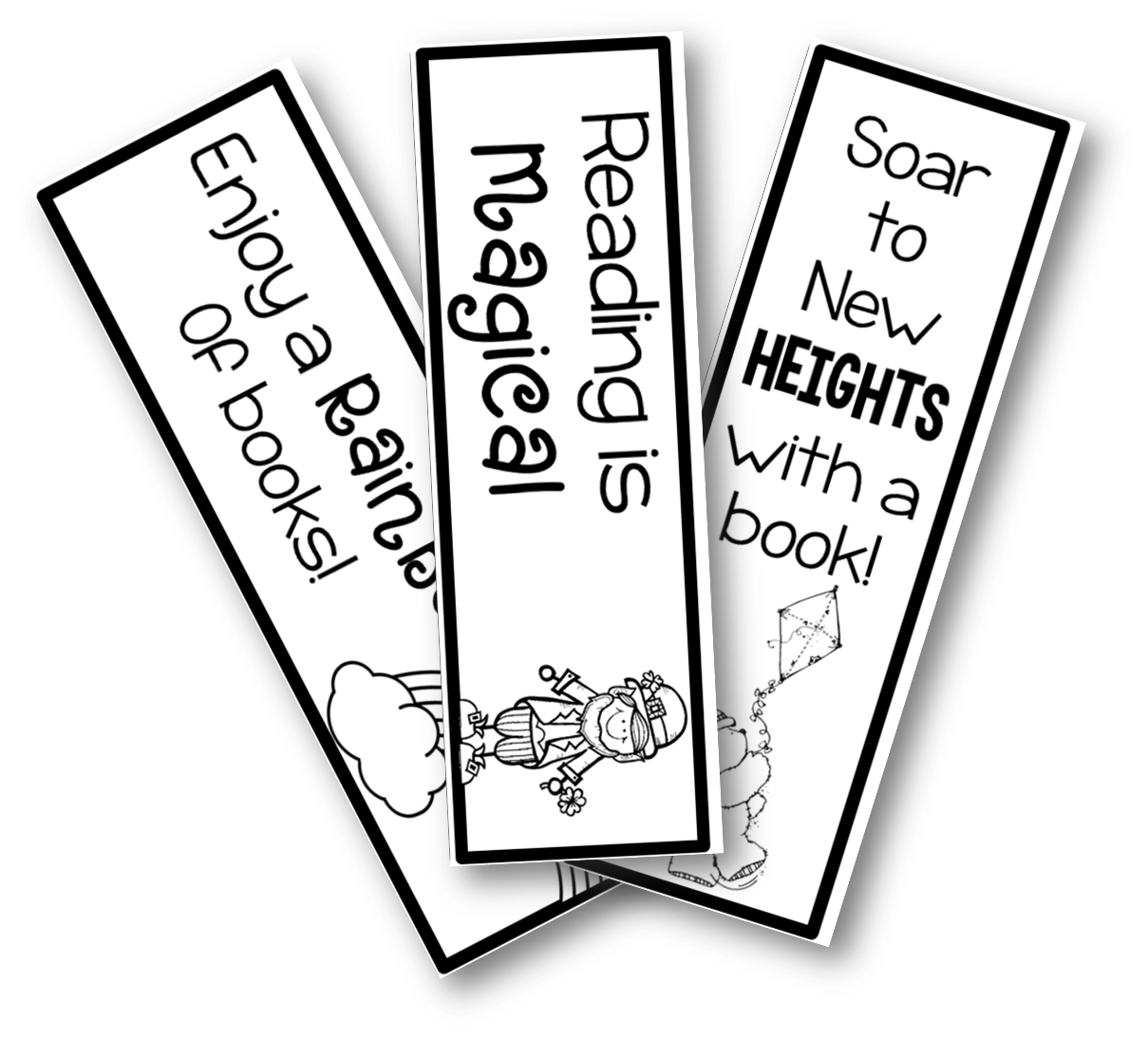 March Bookmarks Teacher by the Beach