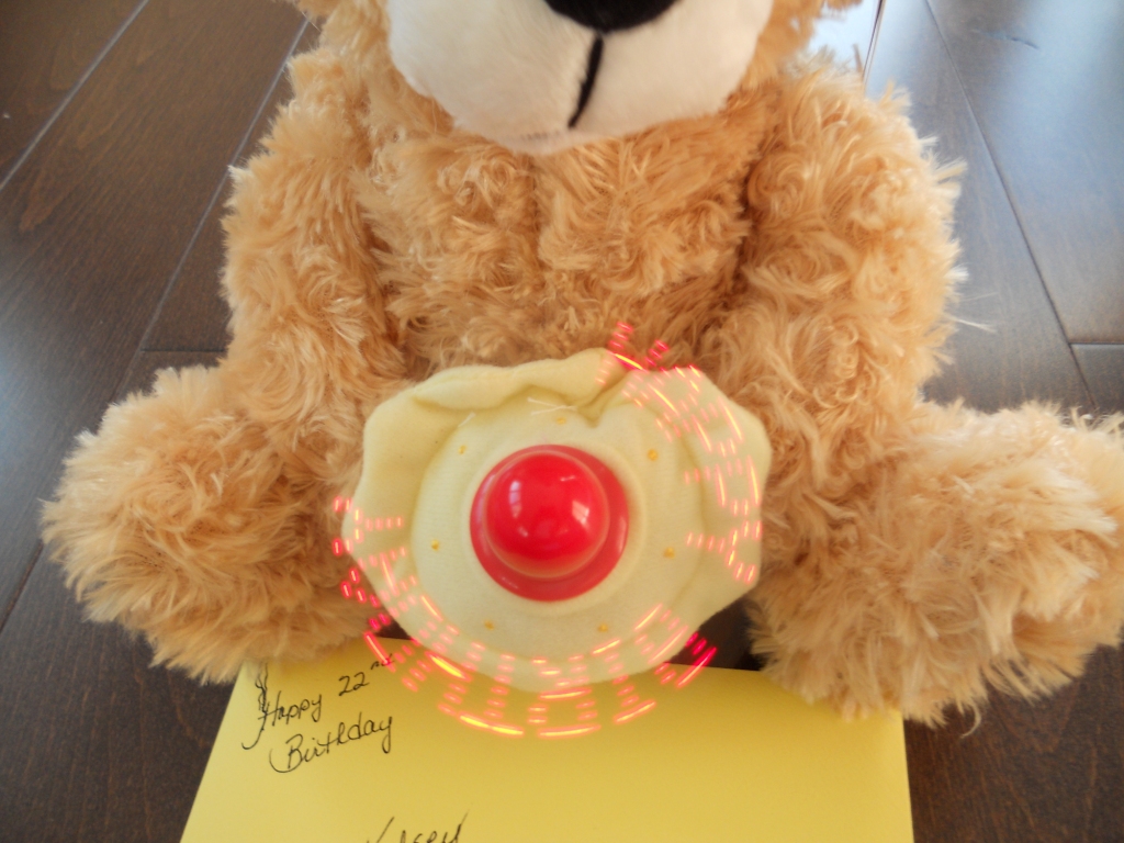 happy birthday singing teddy bear