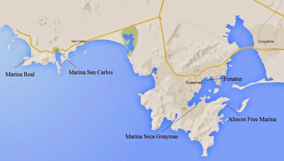 Traveler at Sea The Town of Guaymas Sonora and Marina Seca