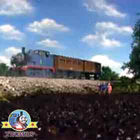 Thomas and The Birthday Picnic Thomas the train party fields ploughed by Terence the tractor engine