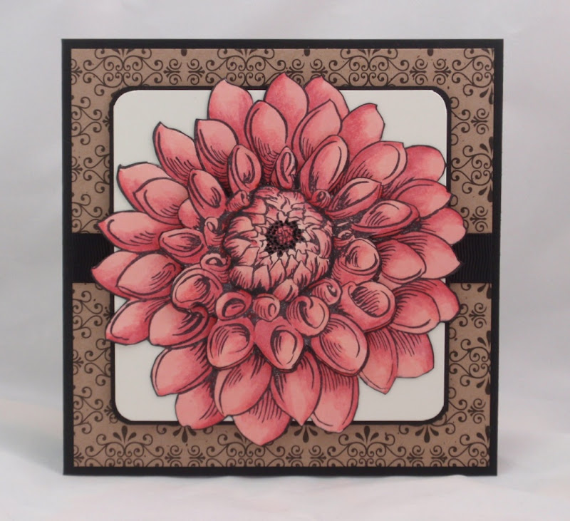 one of those Stampendous Jumbo flower stamps! This one is a dahlia  title=