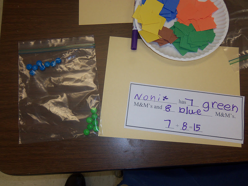 Mrs. Wood's Kindergarten Class: M & M Math