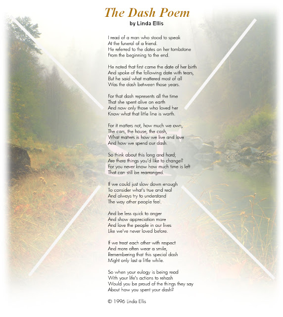 the dash poem the dash poem