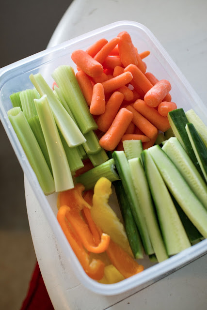 Cut up vegetables so they are ready to eat!