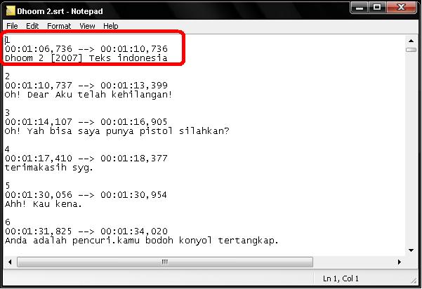 Mustbhagoezt Cara Mengedit Dan Membuat File Srt Subtitle Teks Terjemahan