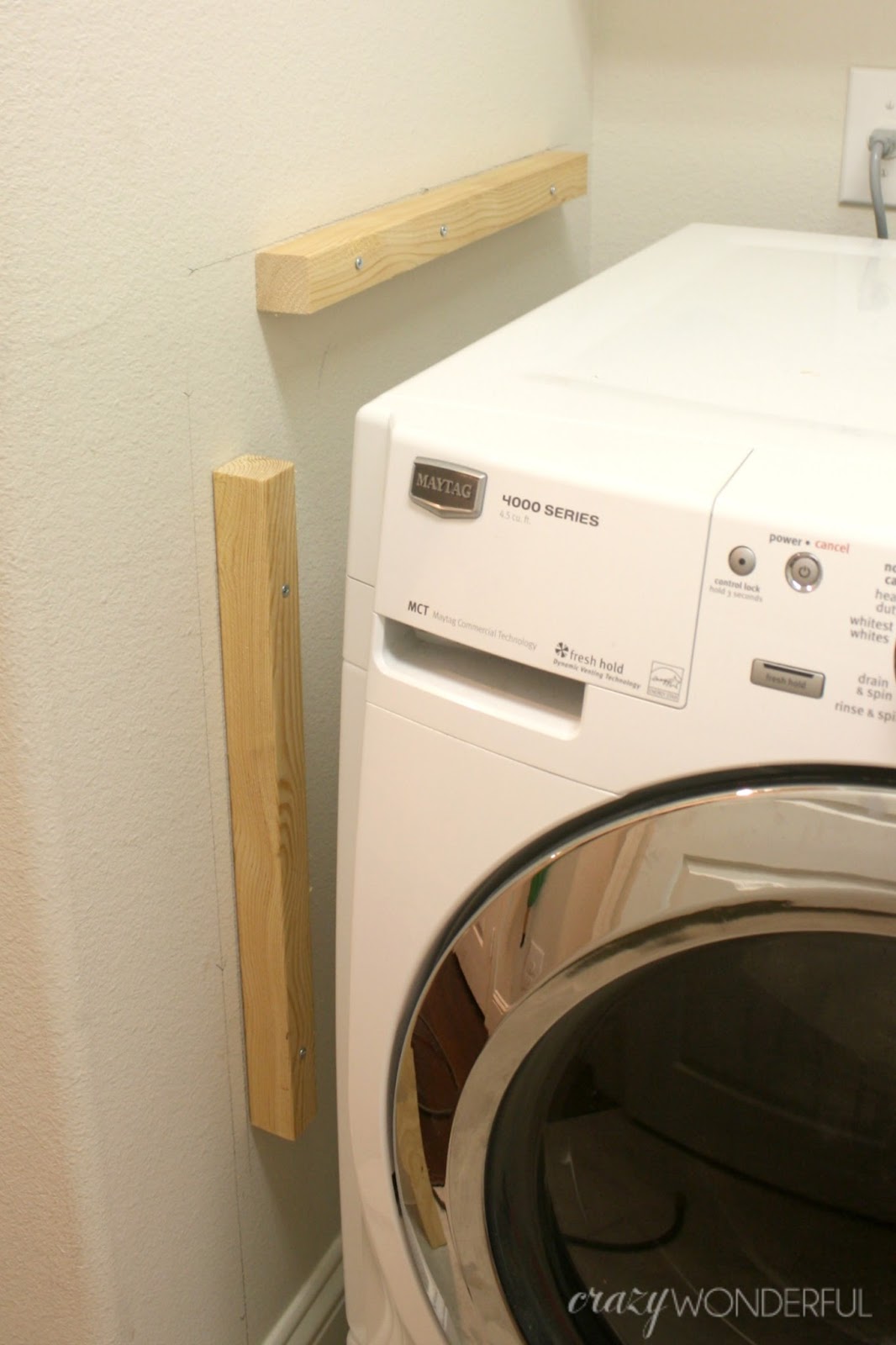 DIY built in washer + dryer Crazy Wonderful