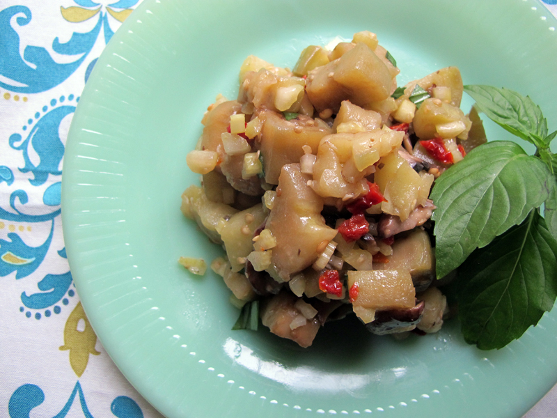 meadows cooks healthy recipes eggplant salad with smitten kitchen's