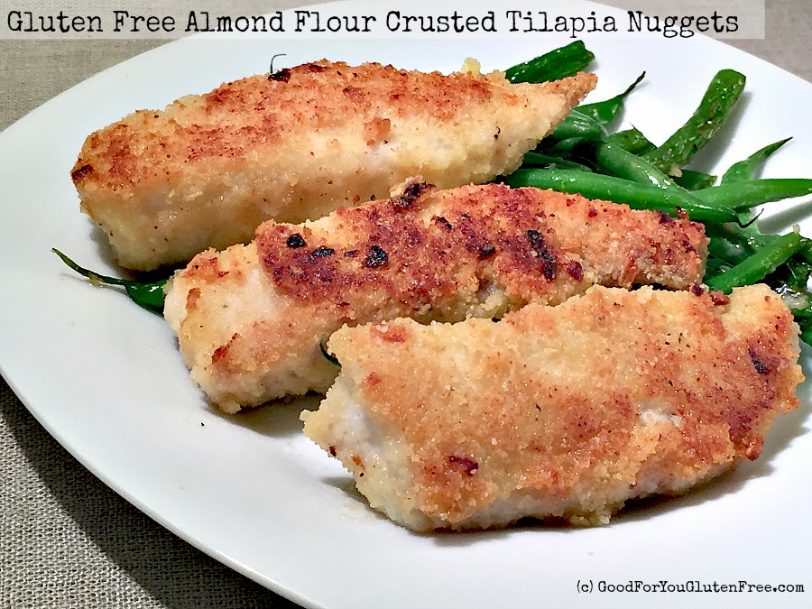 In The Kitchen With Honeyville Almond Flour Crusted Tilapia Nuggets
