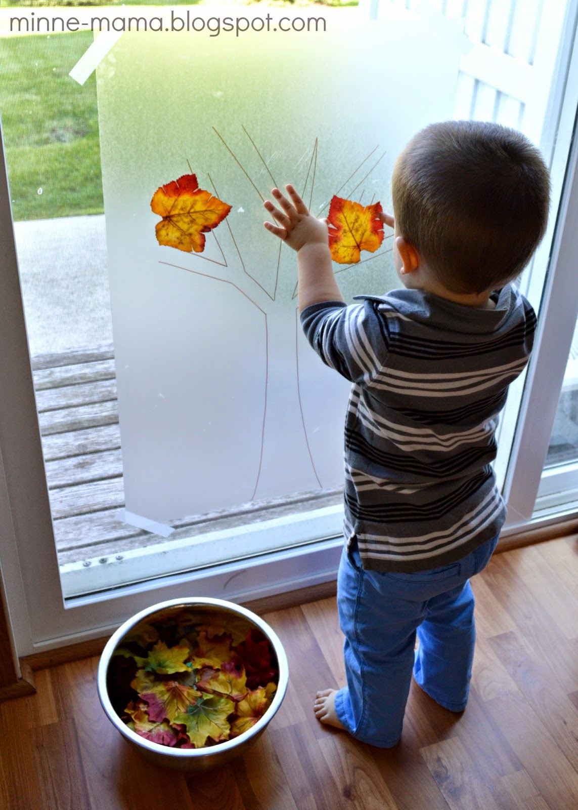 MinneMama Fall Tree Contact Paper Play