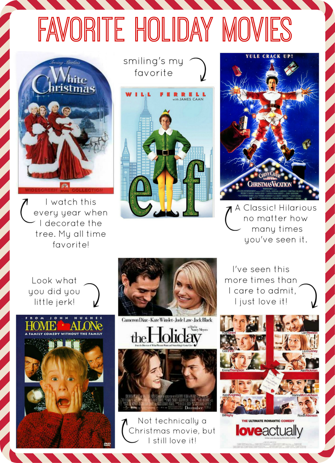 From Foothills to Fog: Favorite Holiday Movies