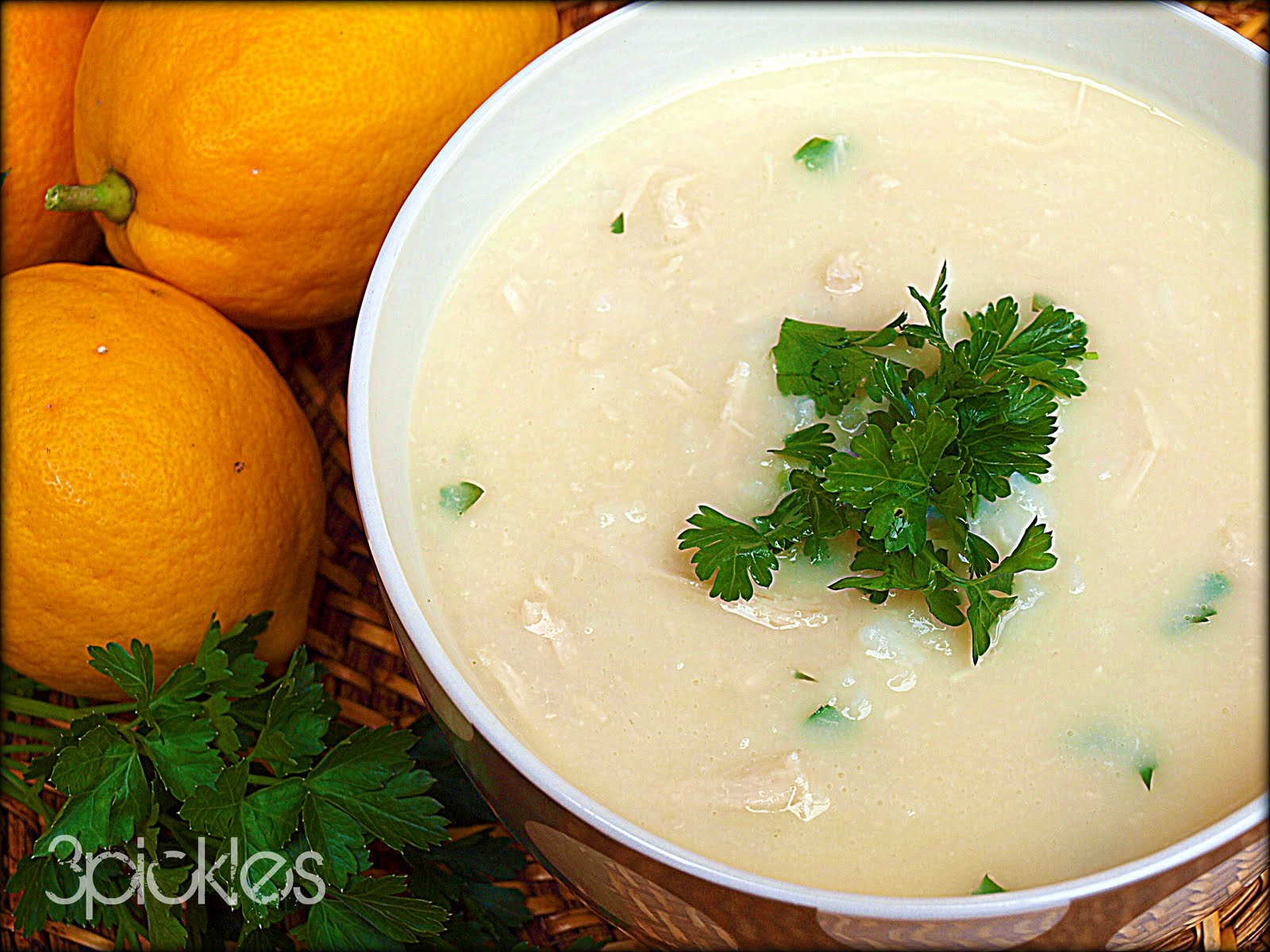 {recipe} Avgolemono Greek egg & lemon soup with chicken