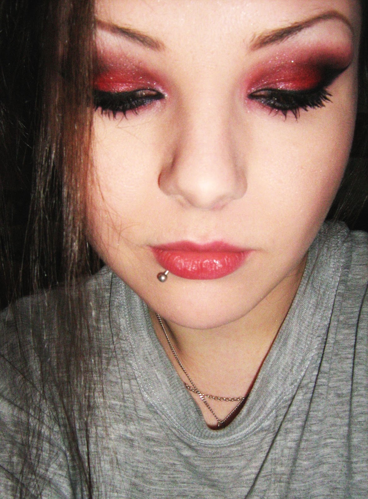 Pixiedust Visuals Red and black makeup