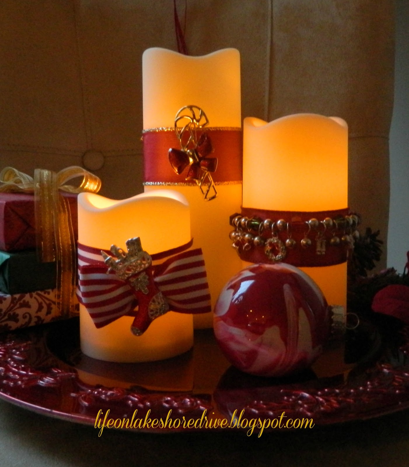 DIY Christmas Jewelry for Candles Life on Lakeshore Drive