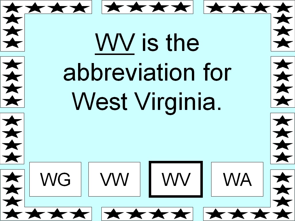 Student Survive 2 Thrive American State Abbreviations Part 1 of 5