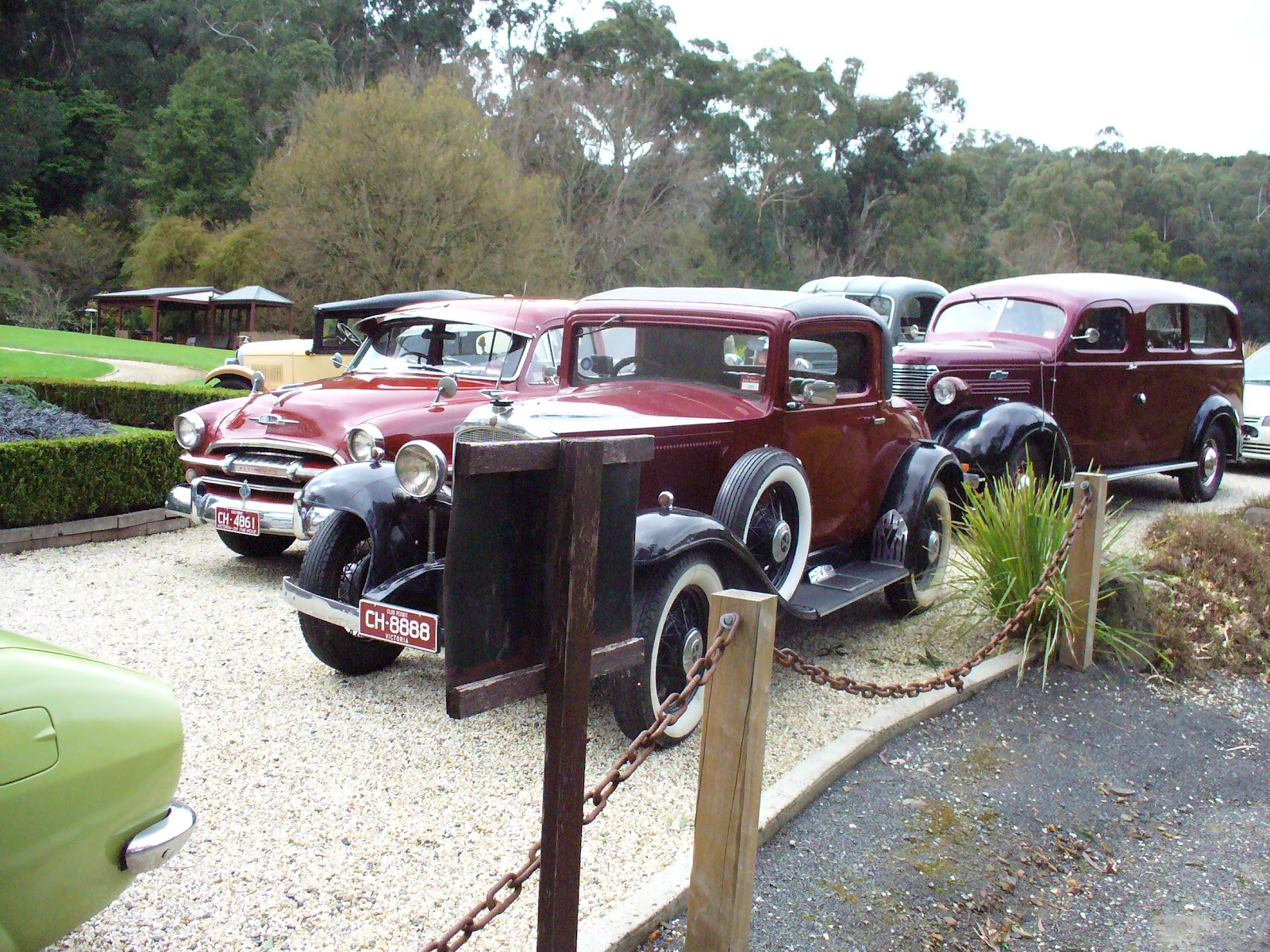My 1928 Chevrolet Dandenong Valley Historic Car Club run to Como Gardens