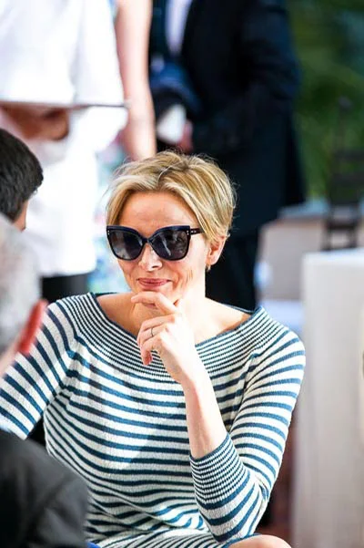 Princess Charlene attended a tennis tournament which was organized for Natalia Vodianova