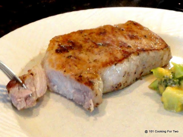 Pan Seared Oven Roasted Pork Chops from Loin from 101 Cooking For Two