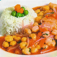 Pescado con garbanzos recetas