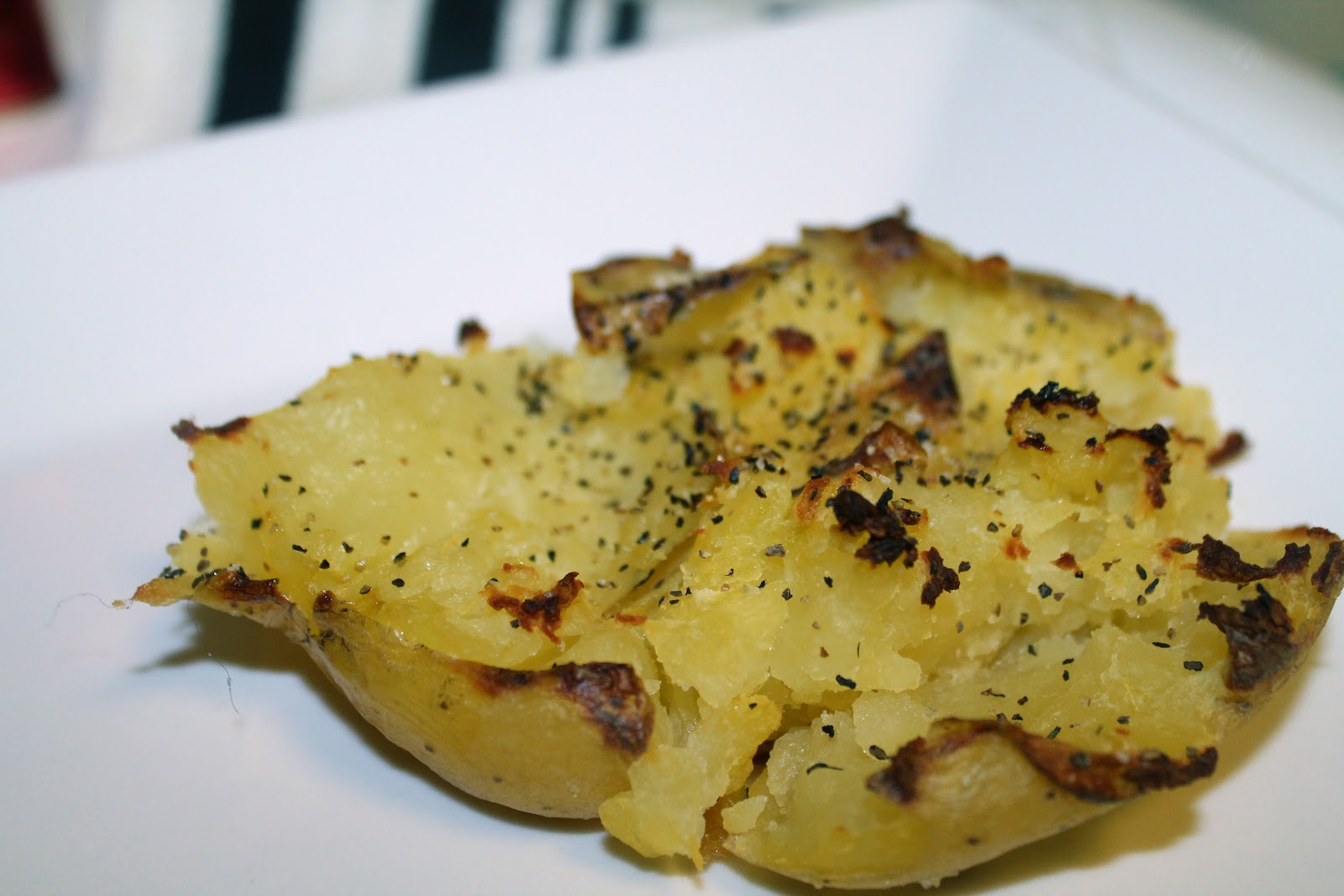 In Love At First Bite Healthy Smashed & Roasted Potatoes (Fully Loaded!)