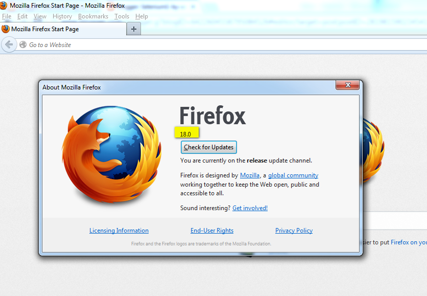 Ensure compatible Firefox Browser is installed Denno Secqtinstien