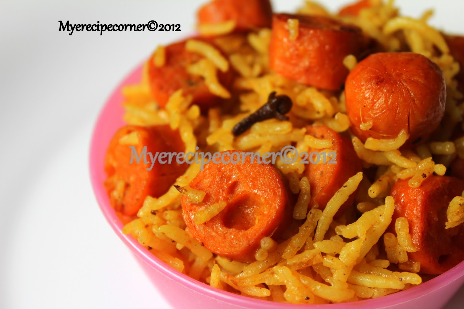 Mye's Kitchen Chicken Sausage Indian Recipes Masala Rice