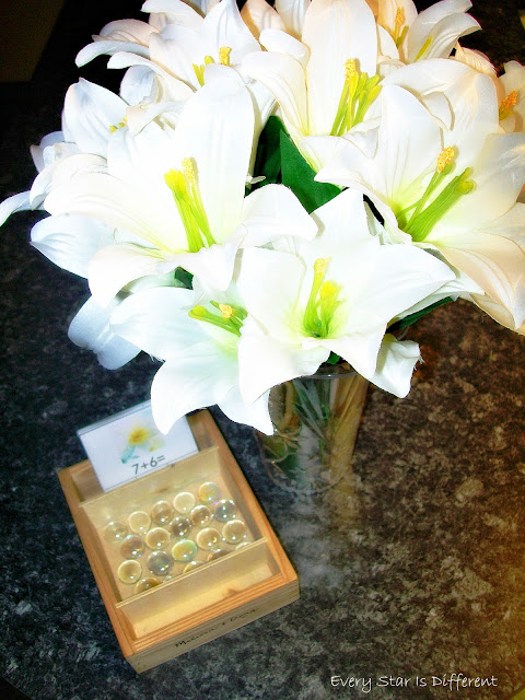 Arranging Lilies with Addition Clip Cards