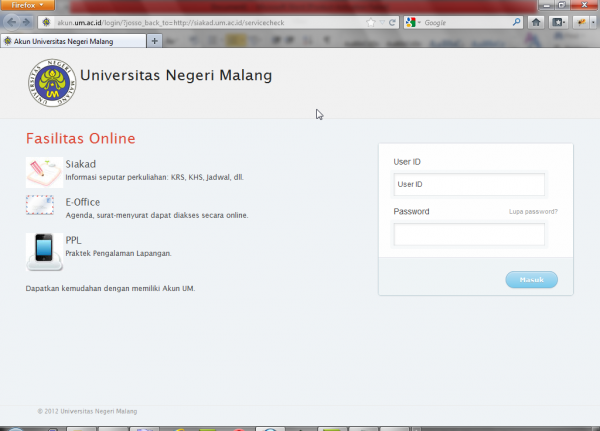 Cara Mendapatkan Pasword Siakad UM 2014 DEDI MUKHLAS
