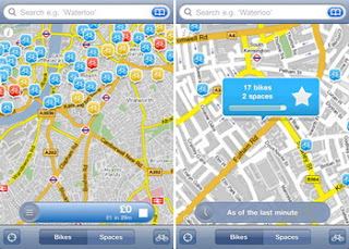 Yell for Bikes iPhone app for London Cyclists to hire bike