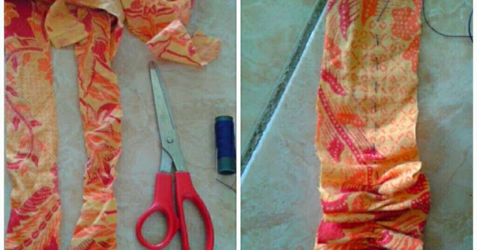 Keset dari kain bekas Keset dari kain bekas