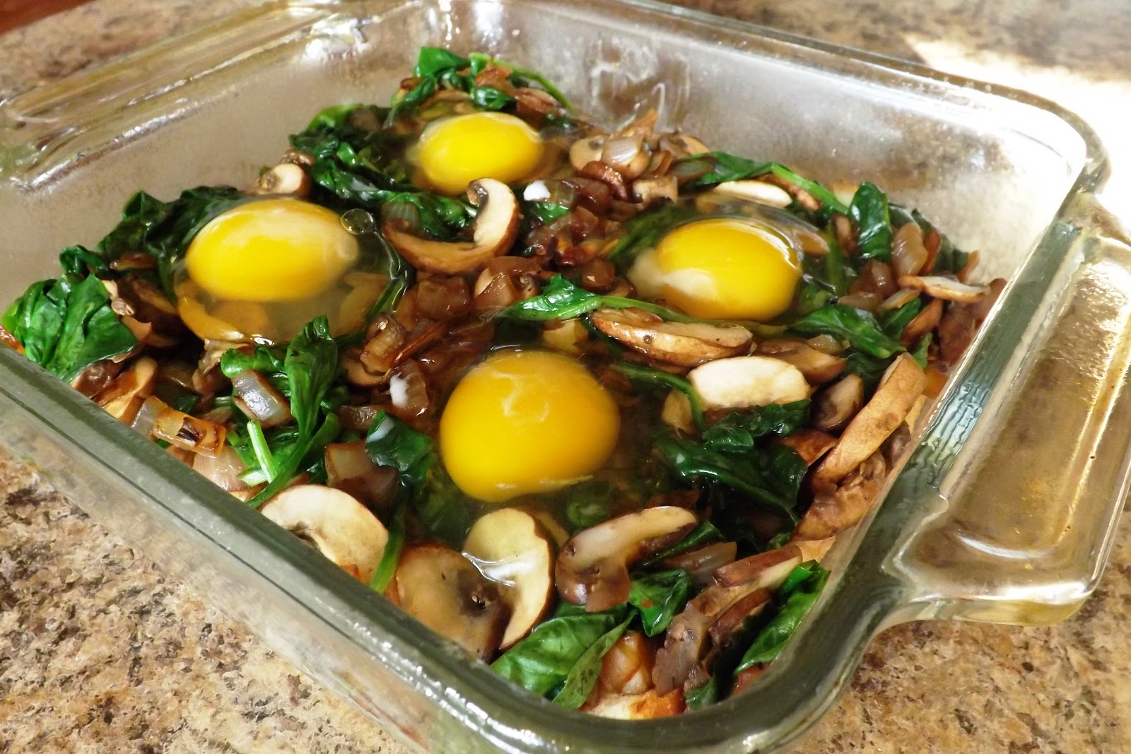 Make Your Someday Today! MushroomSpinach Baked Eggs
