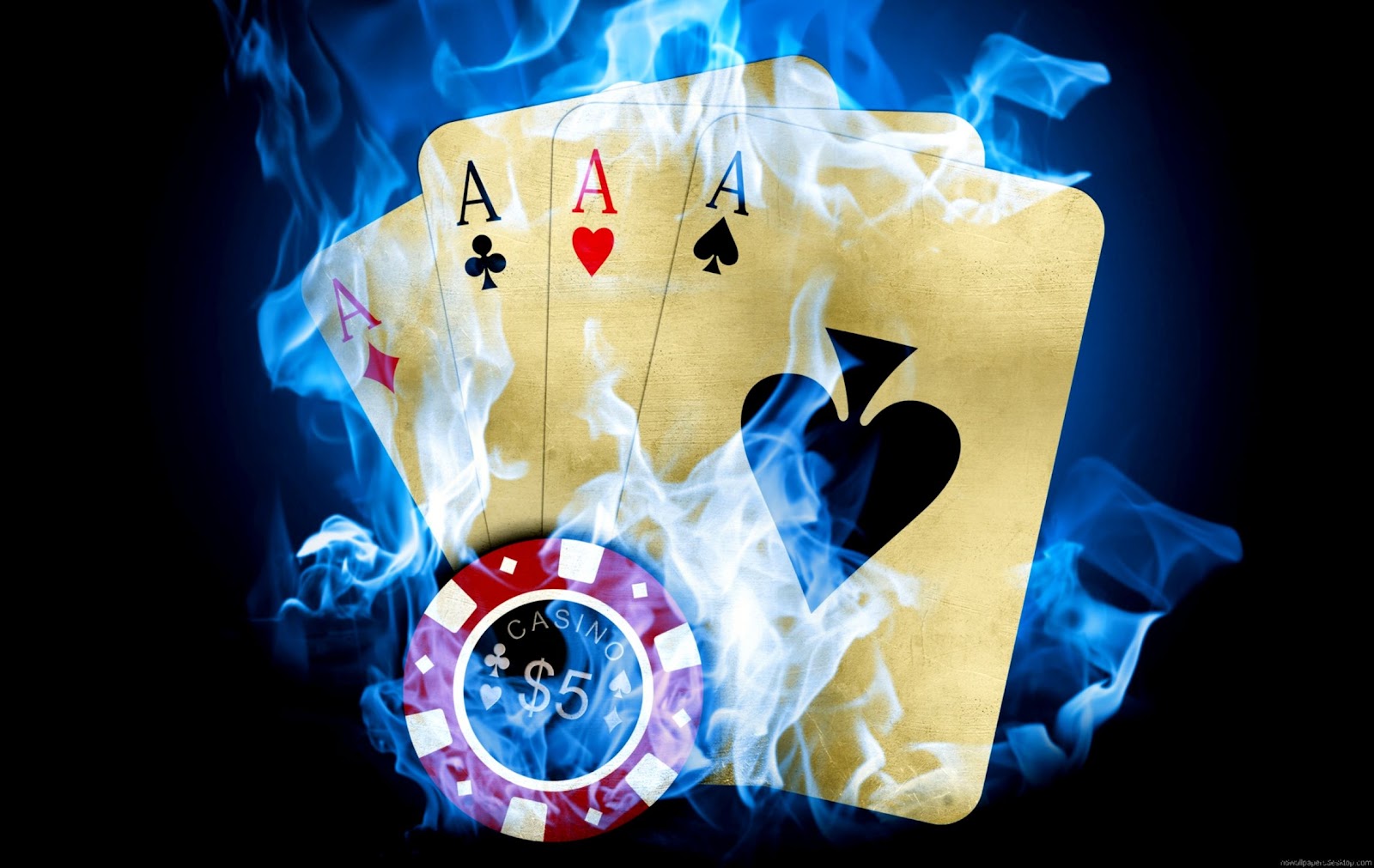 Poker Cards On Fire Poker Cards On Fire